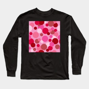 Spots and Dots Red and Pink Long Sleeve T-Shirt